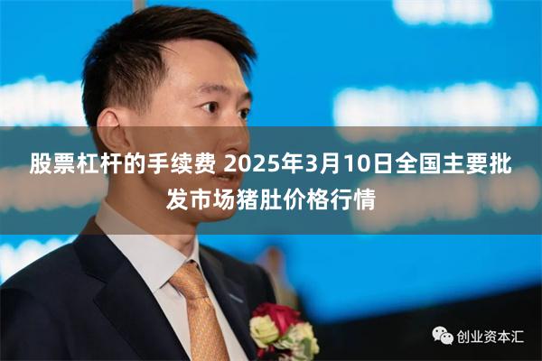 股票杠杆的手续费 2025年3月10日全国主要批发市场猪肚价格行情